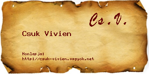 Csuk Vivien névjegykártya